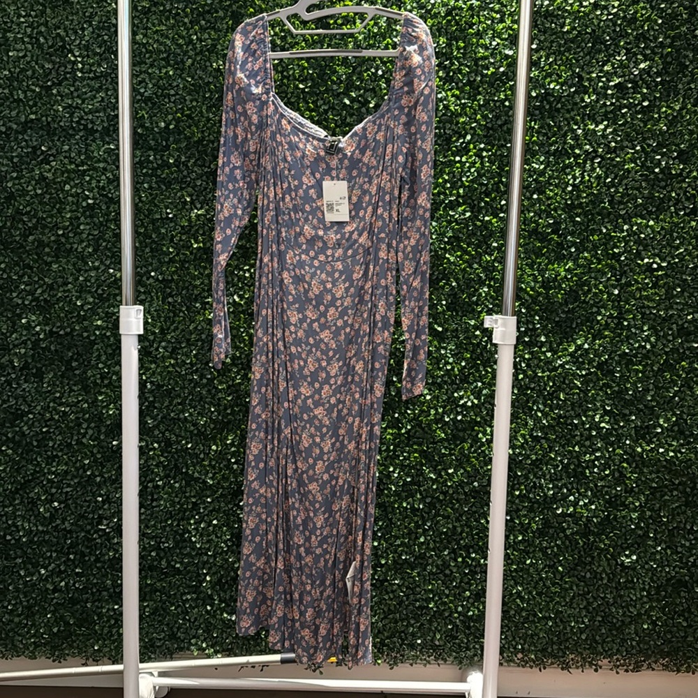 Forever 21 floral midi dress size XL
